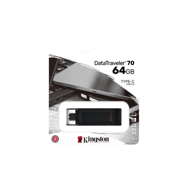 64GB USB-C 3.2 Gen 1 DataTraveler 70