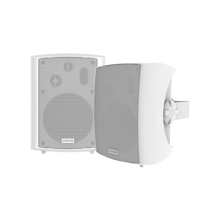 VISION 5.25" Pair White Wall Speakers