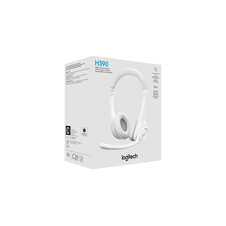 H390 USB Computer Headset OFF-WHITE