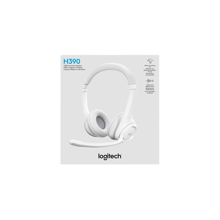 H390 USB Computer Headset OFF-WHITE