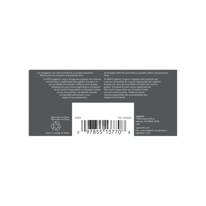 Logitech G305 LIGHTSPEED - Noire - Sans Fil