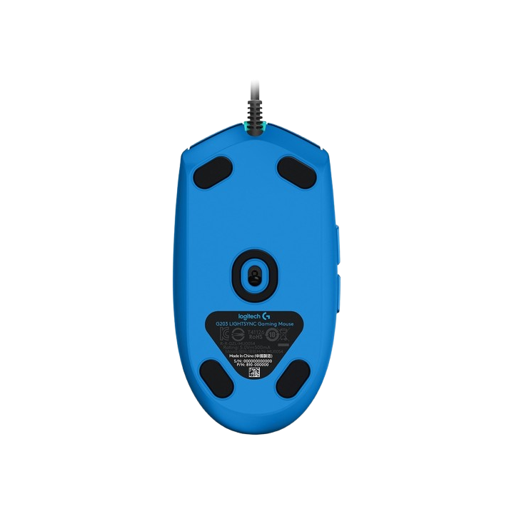 Logitech G203 LIGHTSYNC RGB Optique Filaire Bleue Souris Gaming