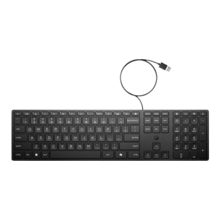 HP Desktop 320K - AZERTY Belge - USB - Noir