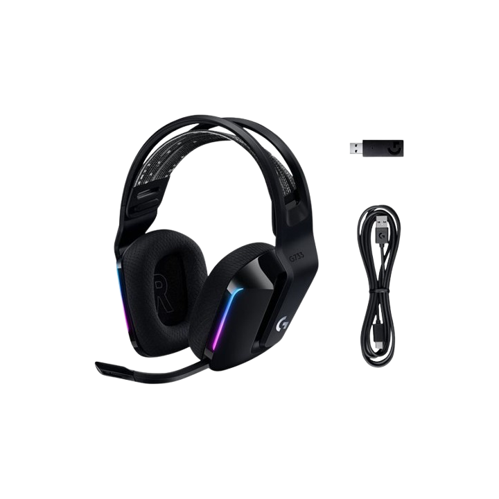 G733 LIGHTSPEED WirelessRGBHeadset BLACK
