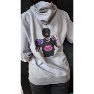 Pull Retro Gaming Arcade Rage Quit à capuche imprimé