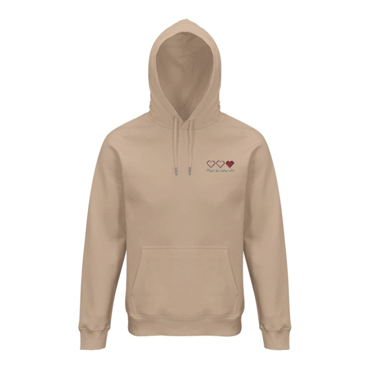 Pull à capuche et poche Coeurs brodé Jeu Vidéo