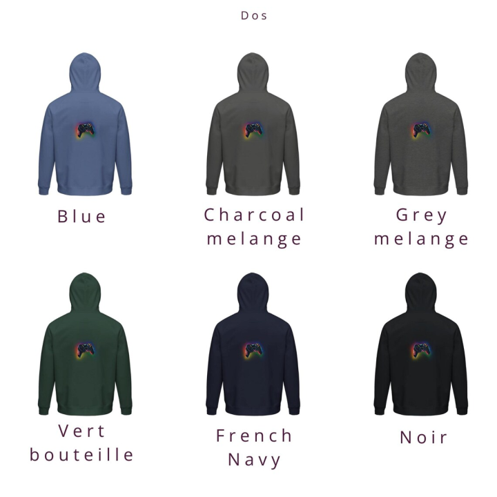 Sweat à Capuche et poches style Gamer Humour Geek