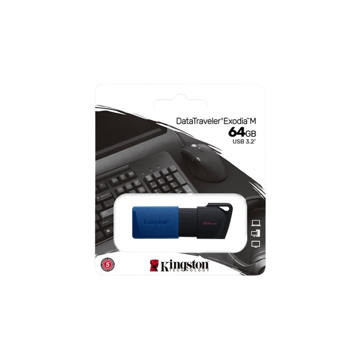 Kingston DataTraveler Exodia M -  USB 3.2 Gen 1 - 64 GO